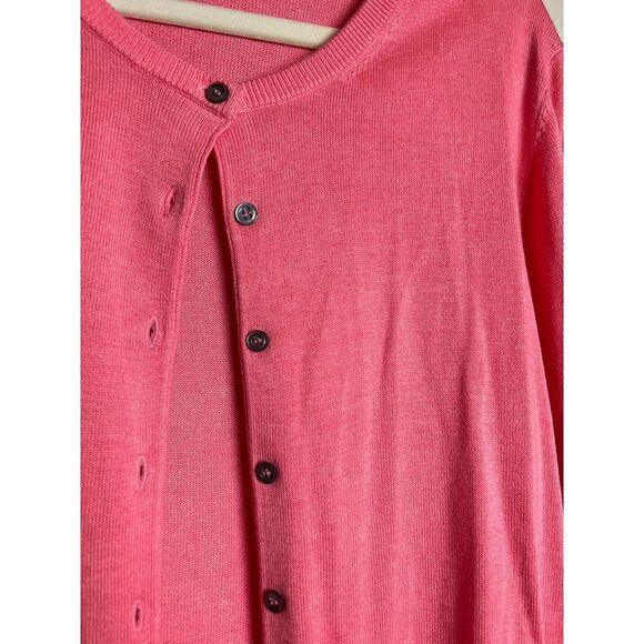 REPEAT Easy Knit Coral Cardigan Sz. L - Picture 3 of 6